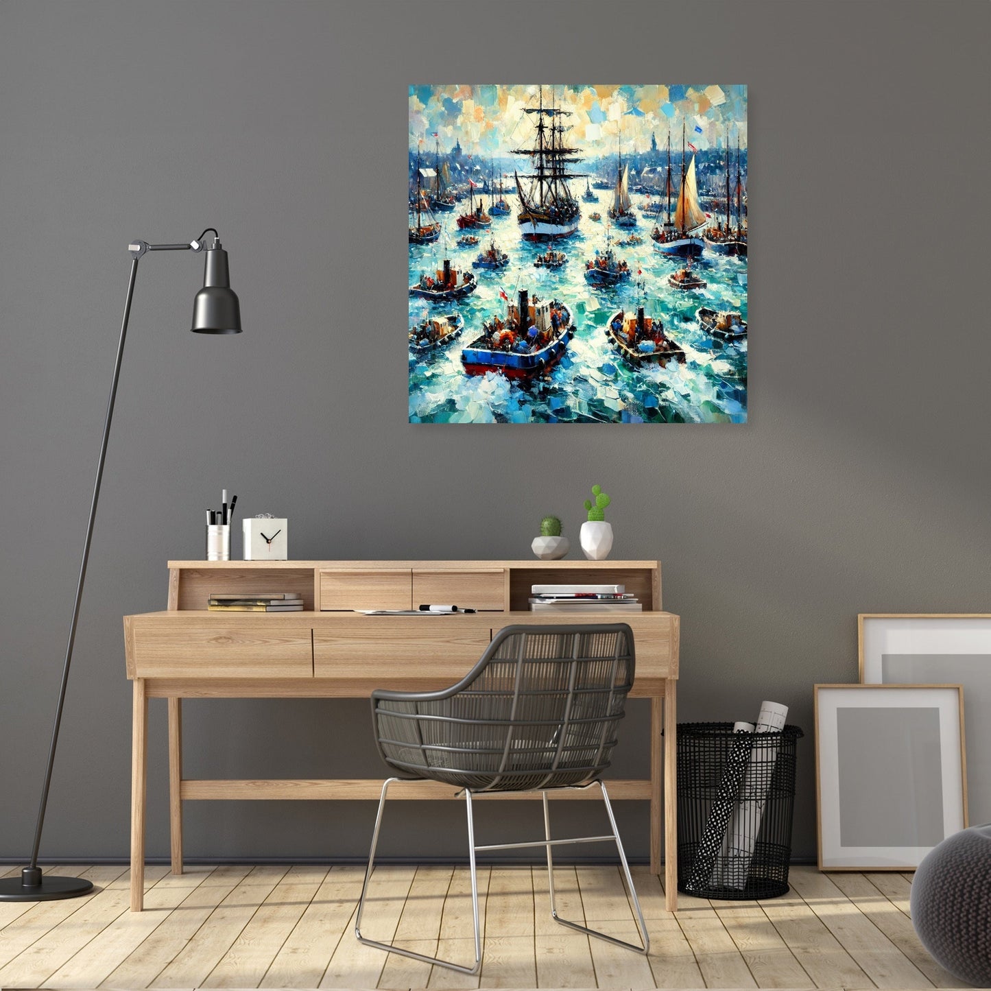 Harbour Hustle Canvas