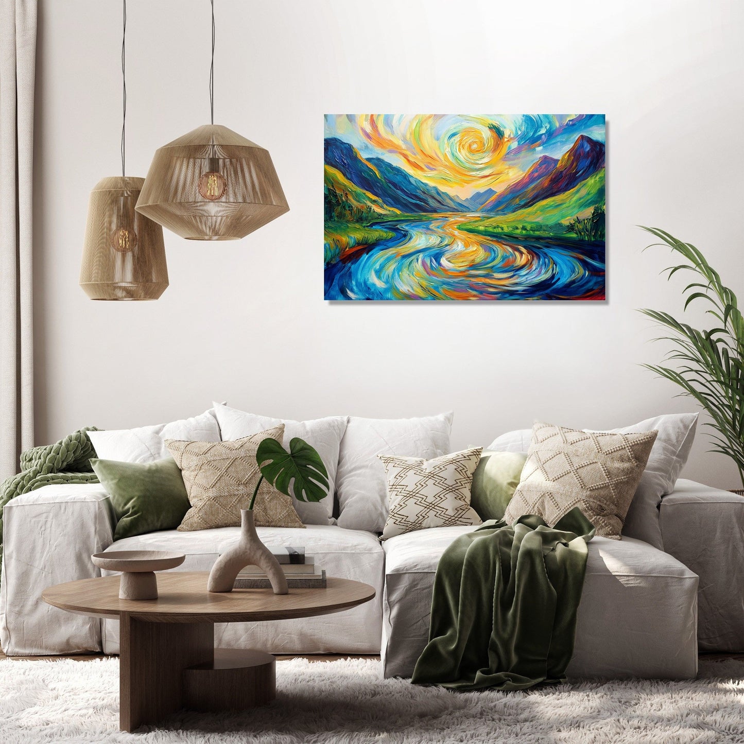 Psychedelic River Reverie Canvas