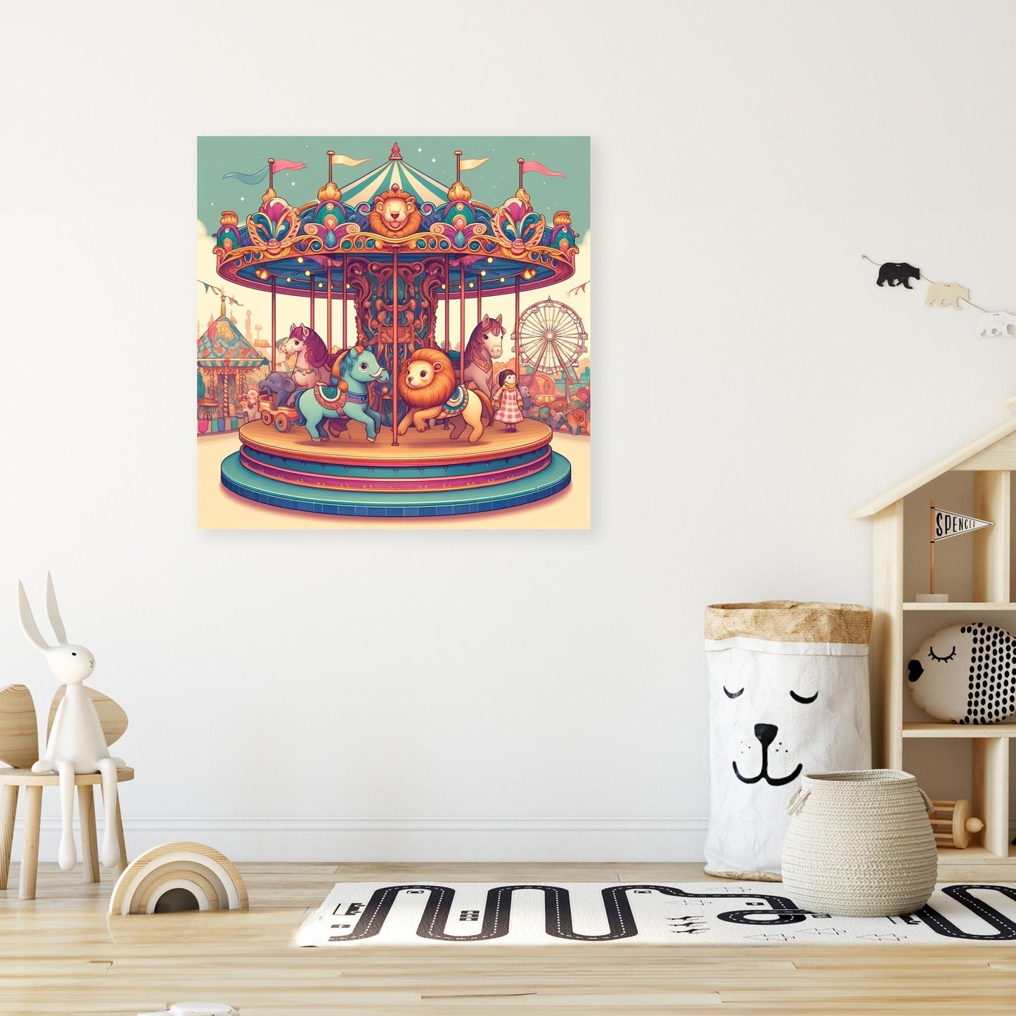 Carnival Carousel Canvas