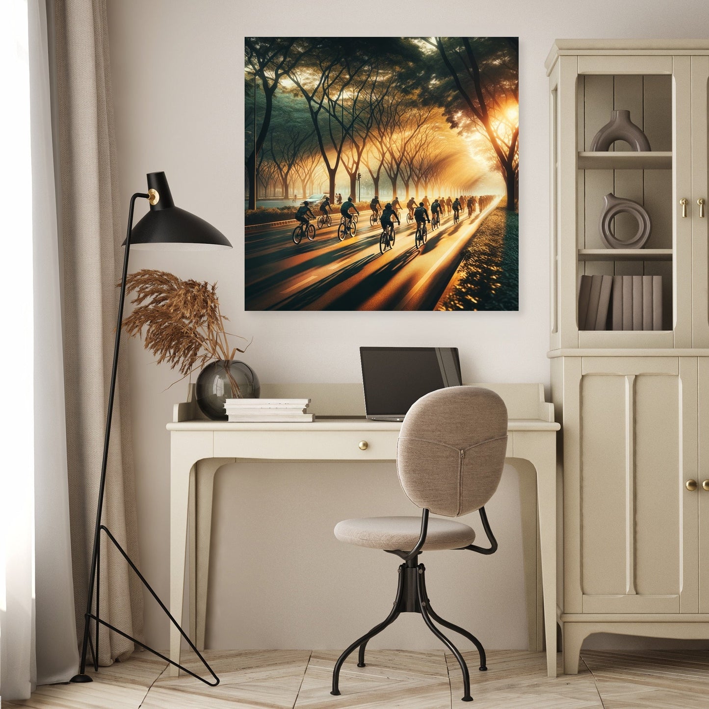 Golden Hour Cycle Summer Canvas