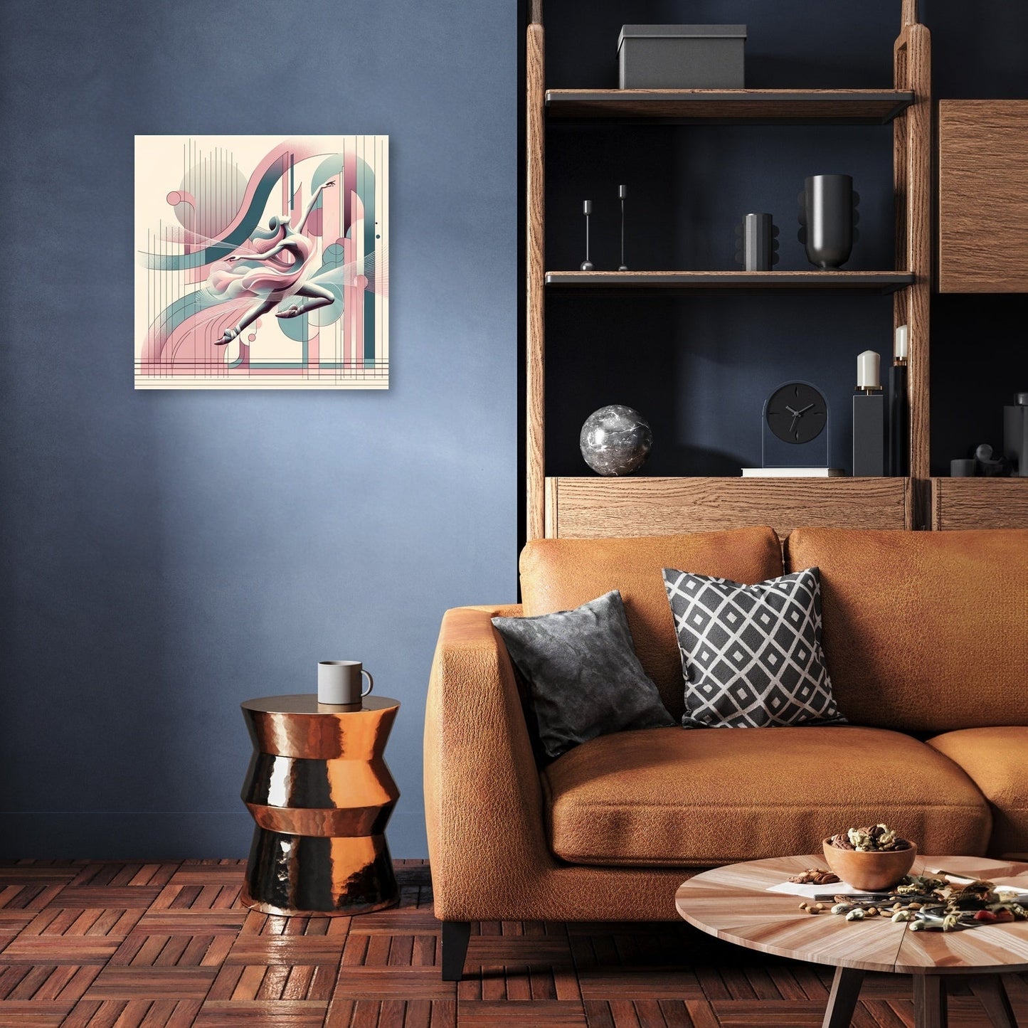 Rhythmic Whispers: Pastel Pulse Canvas
