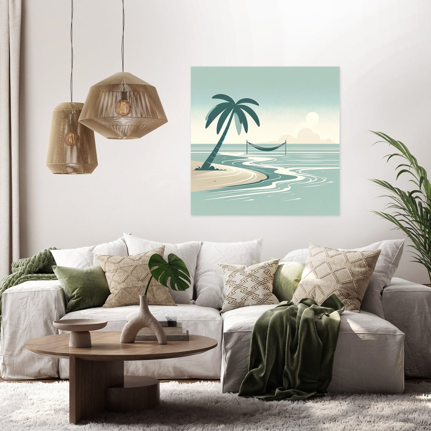Serene Beach Bliss Canvas