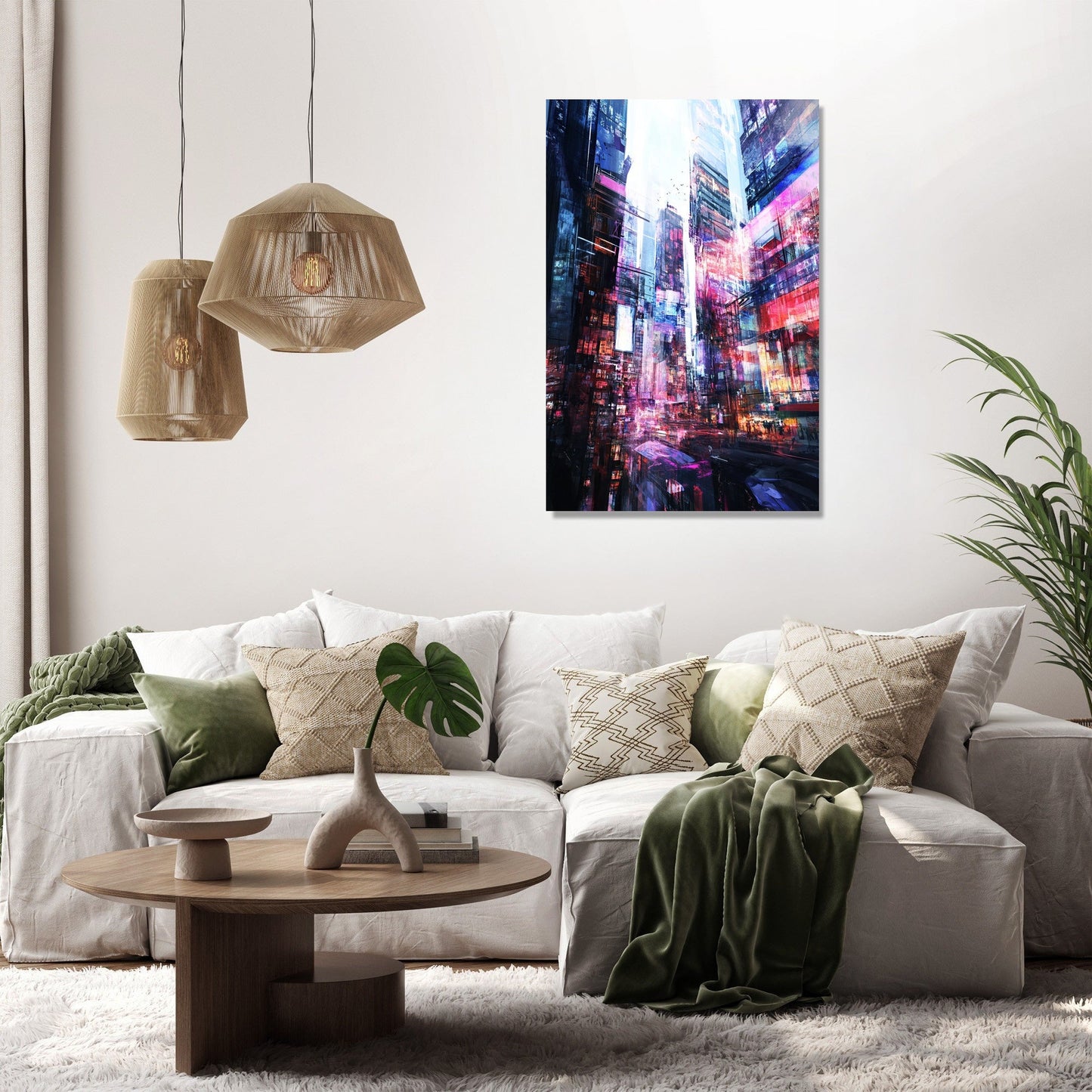 Nostalgic Urban Pulse Canvas