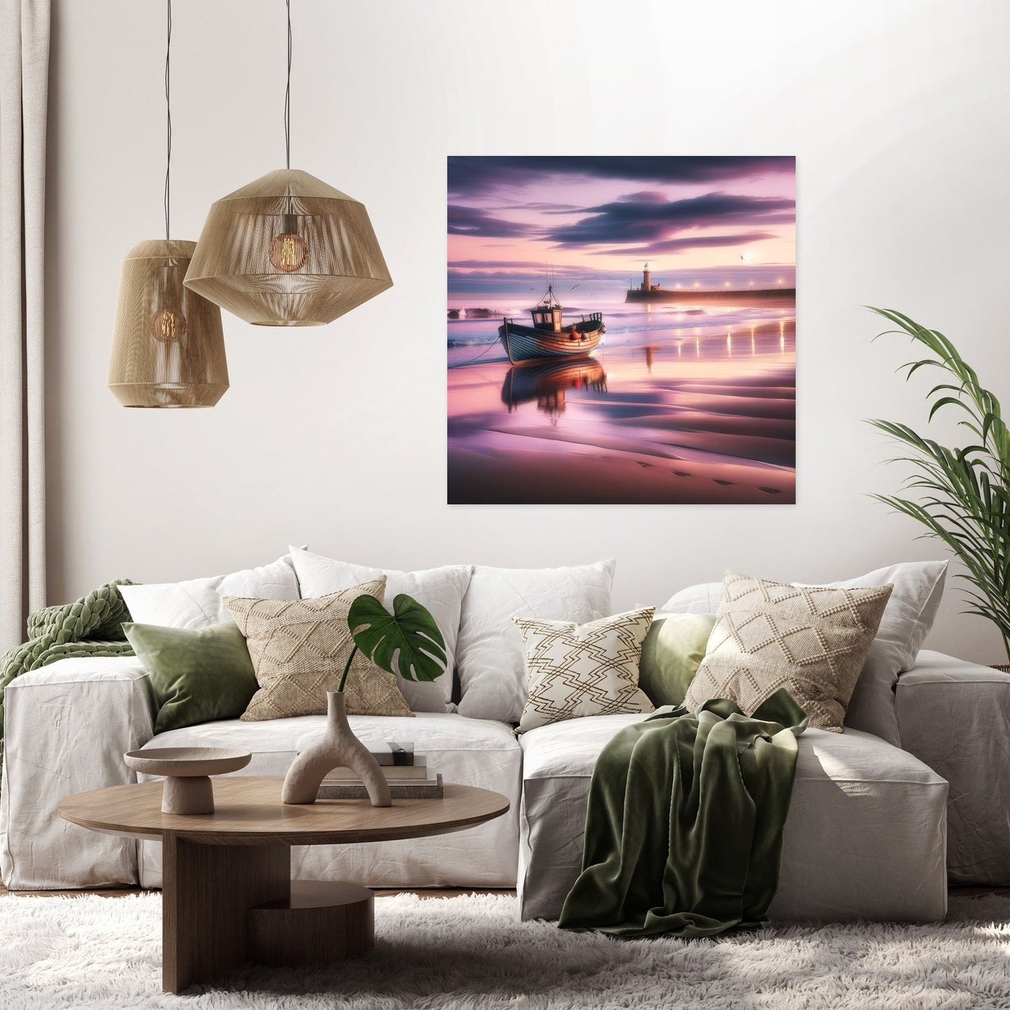 Newcastle Dusk Serenity Canvas