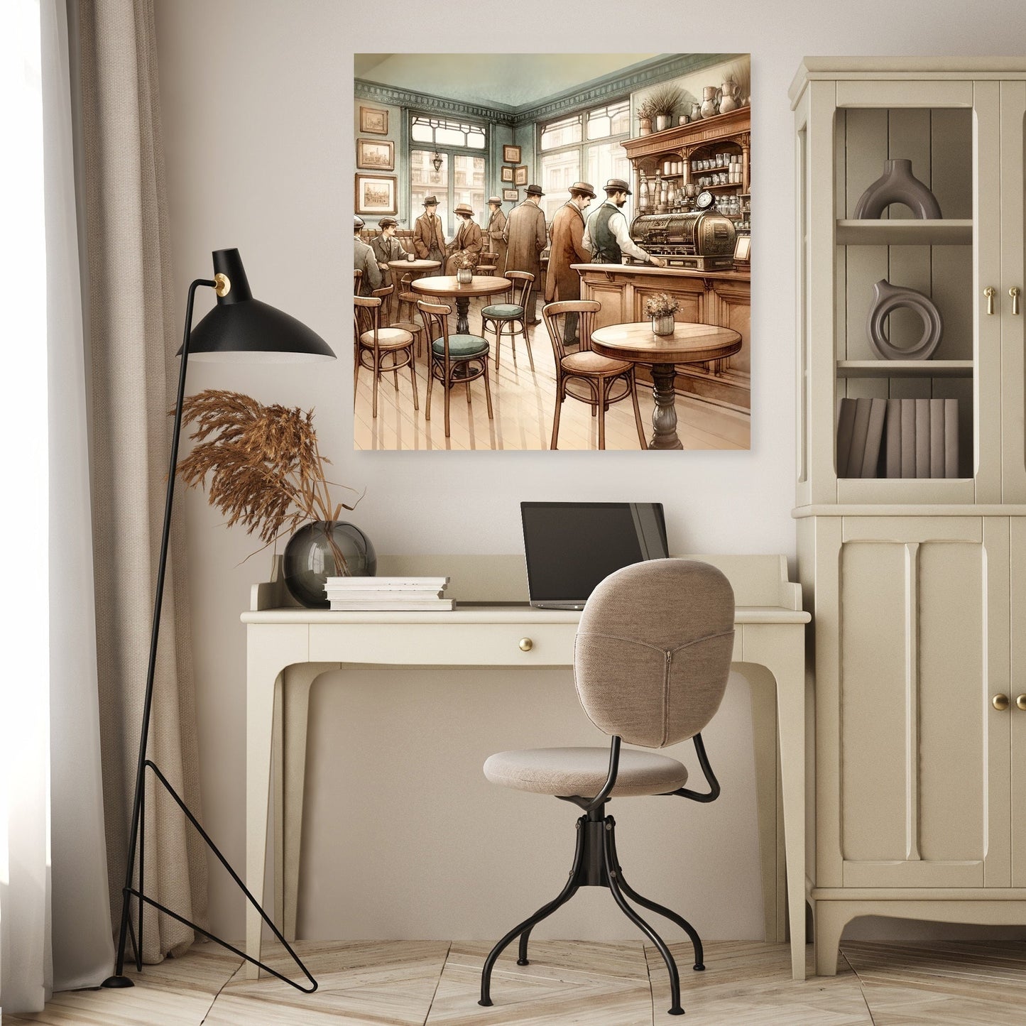 Vintage Café Charm Canvas