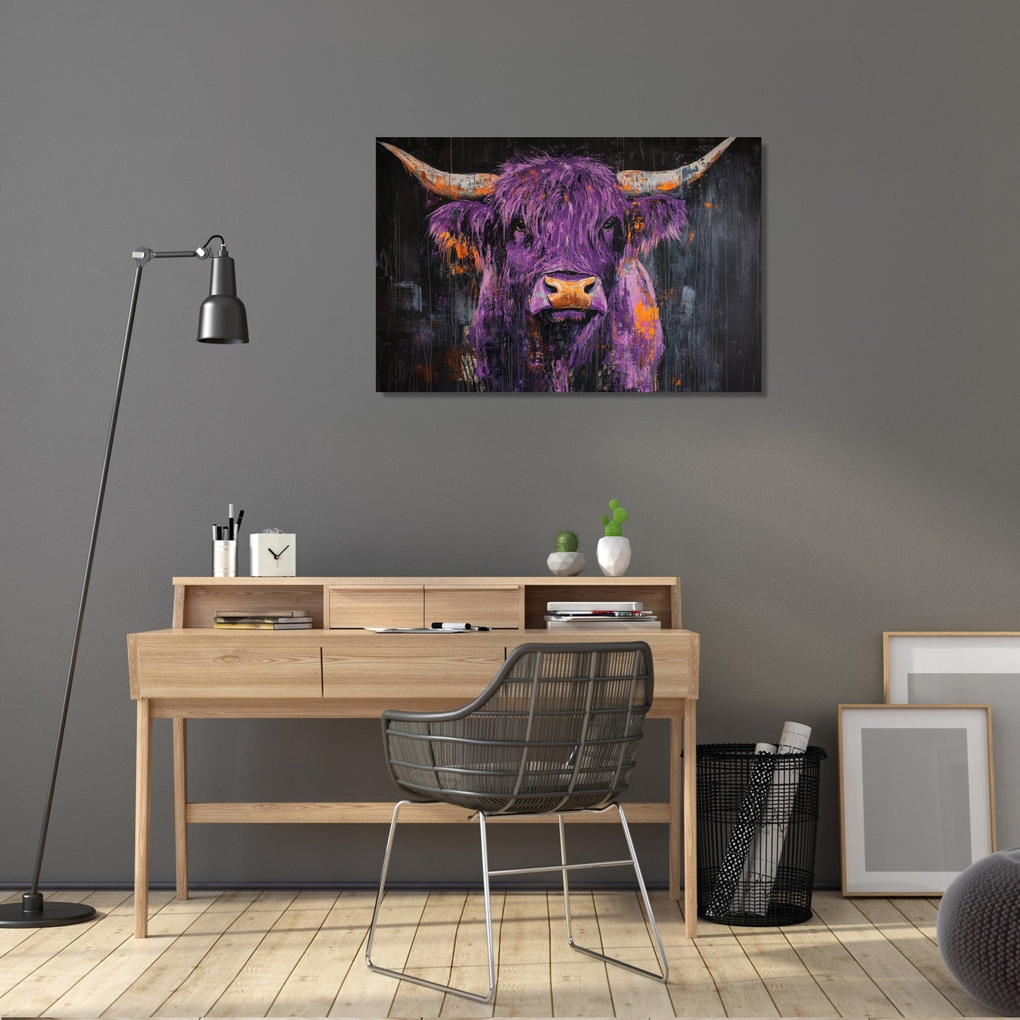 Highland Cow Majesty Canvas