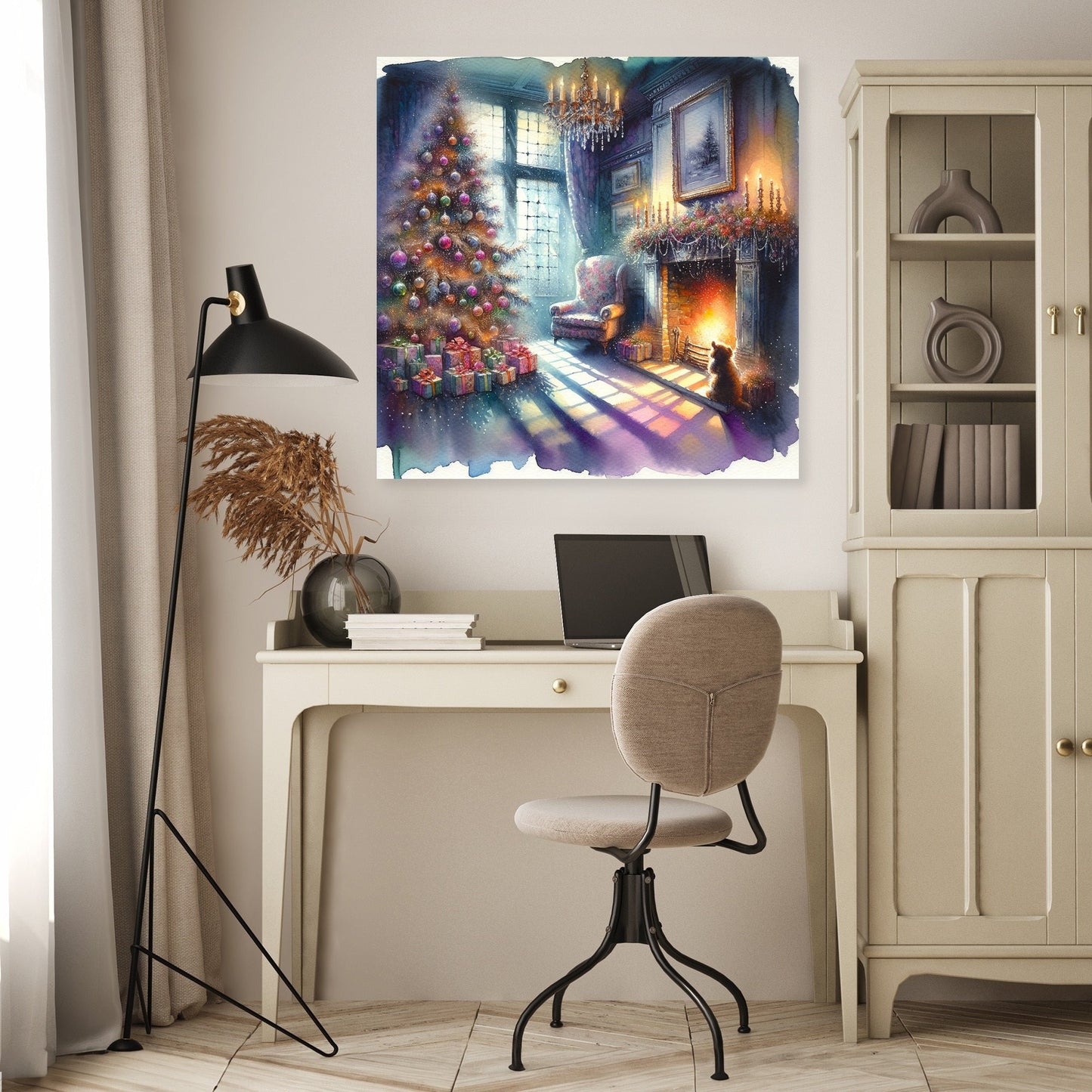 Solitary Christmas Nostalgia Canvas