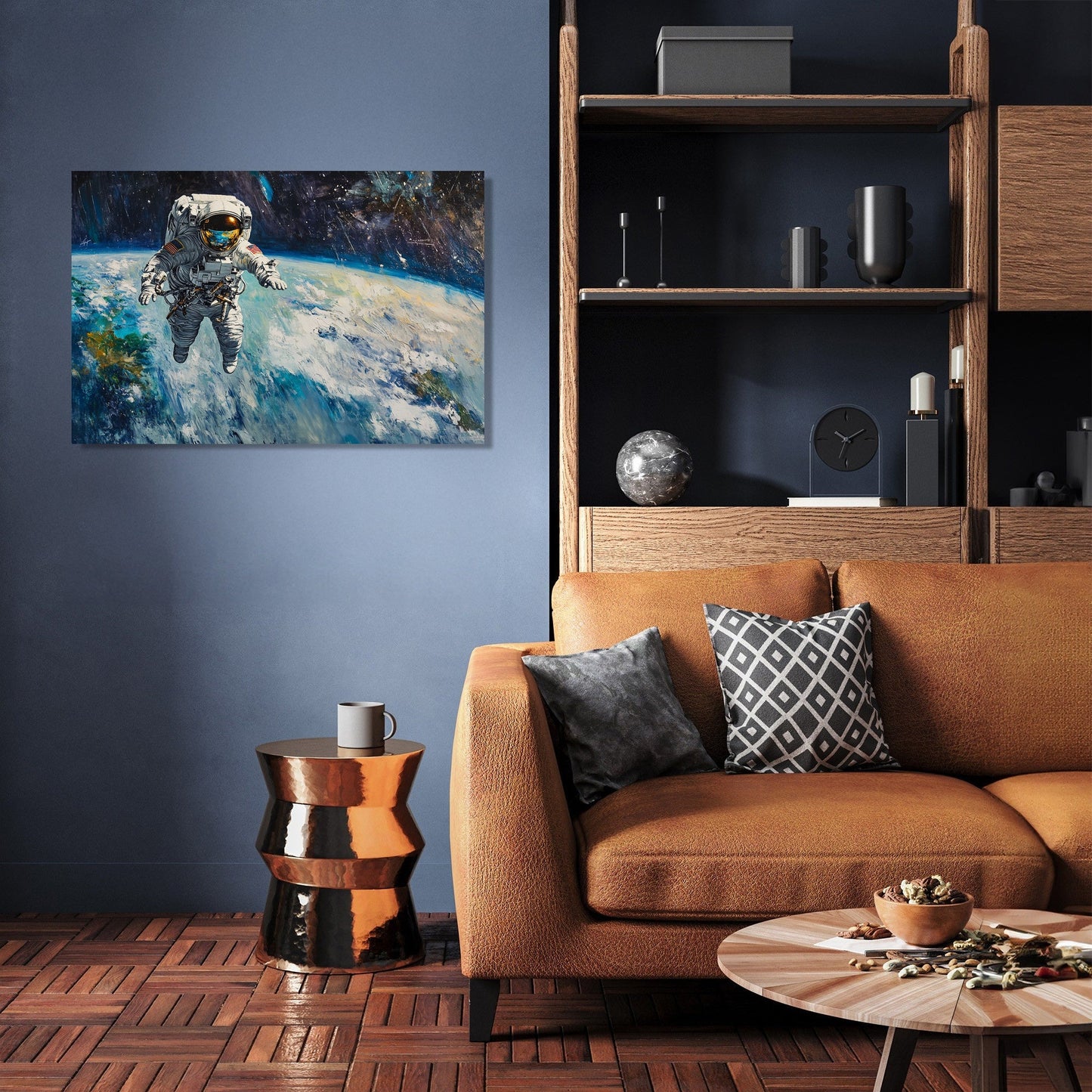 Astronaut's Earthly Reverie Canvas