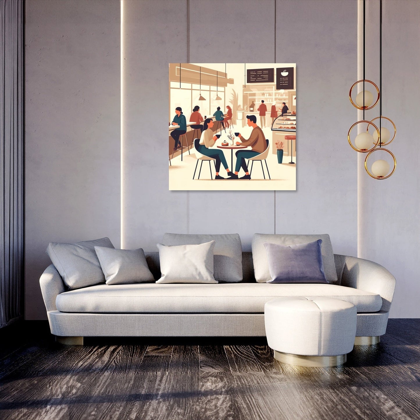 Coffee Time Friends Canvas
