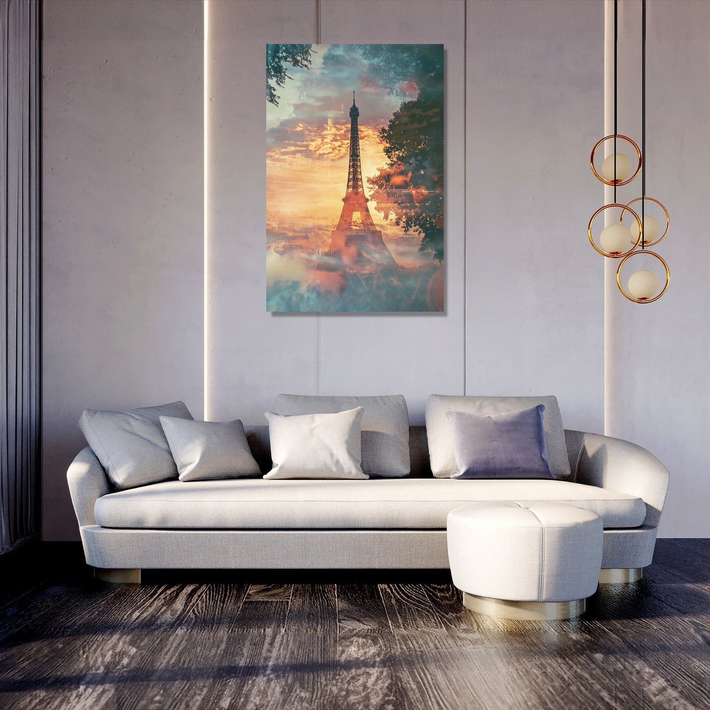 Parisian Dawn Chaos Canvas