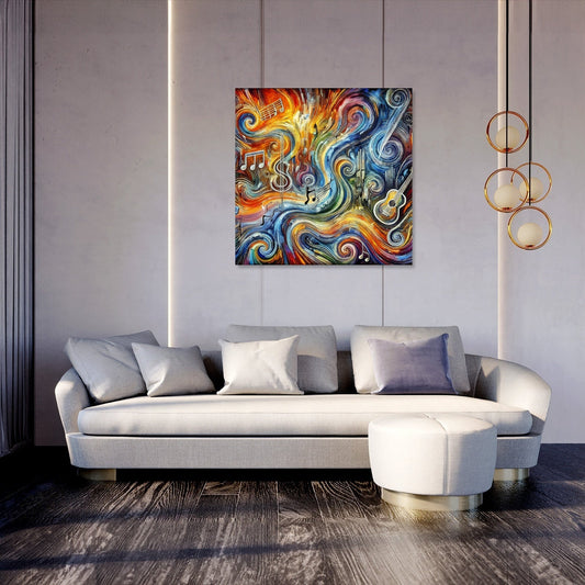 Chaotic Musical Vibrations Canvas