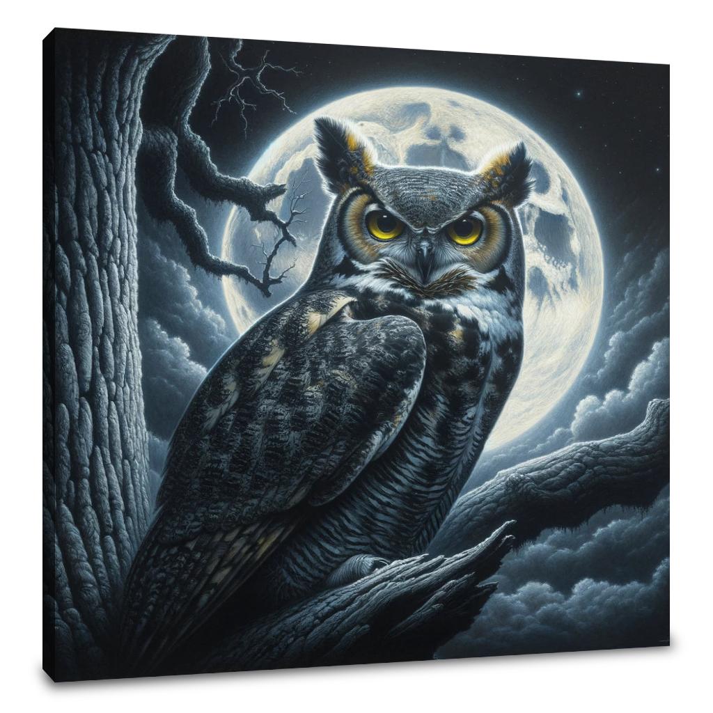 Midnight Gaze Canvas