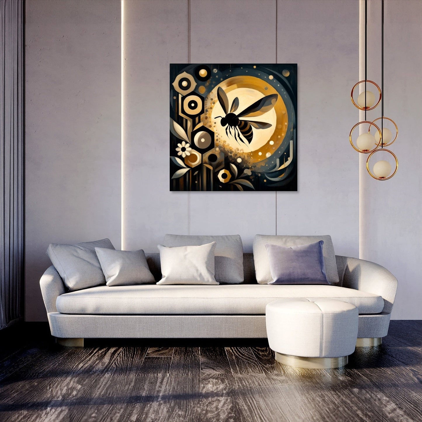 Epochs of Nectar Bee Canvas