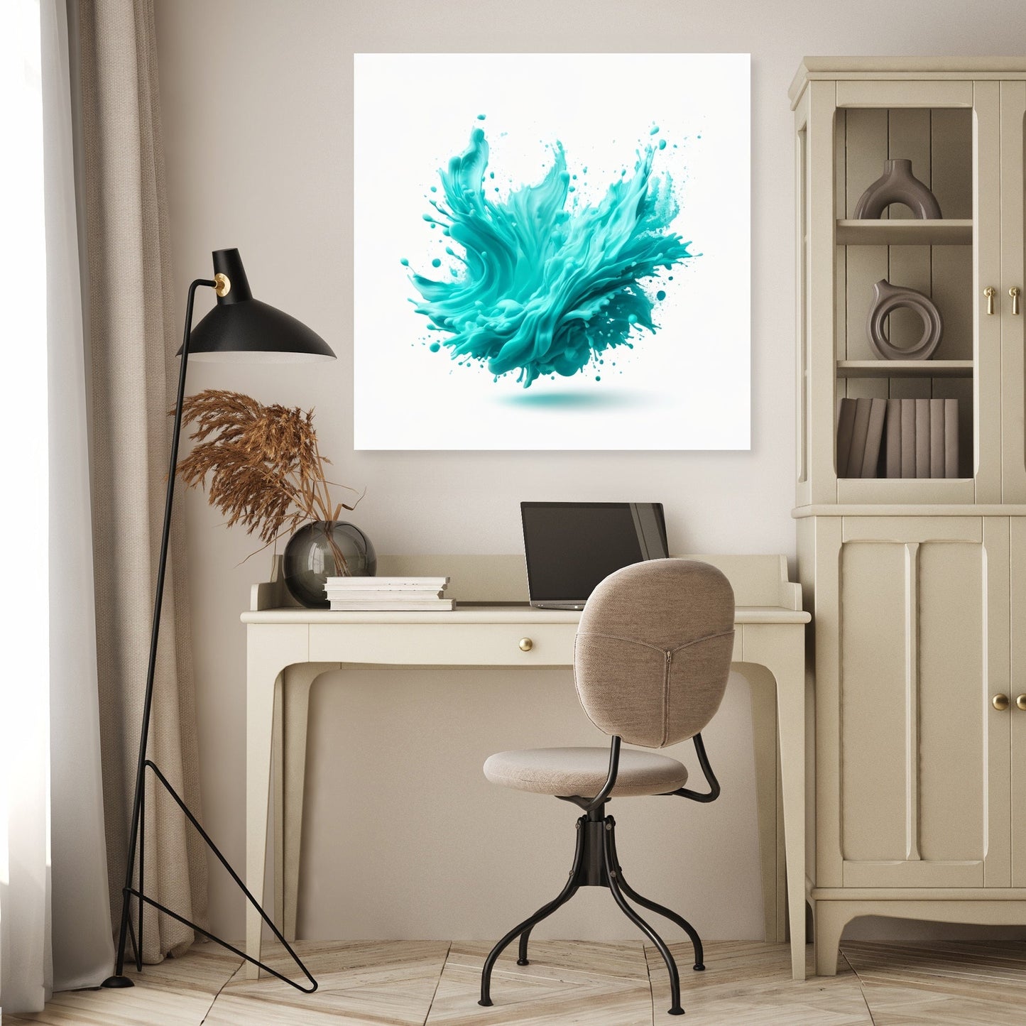 Turquoise Clarity Canvas