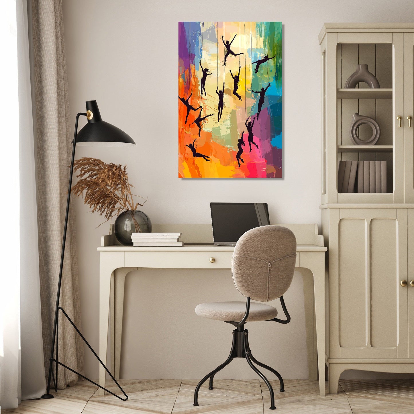 Acrobatics Vibrant Canvas
