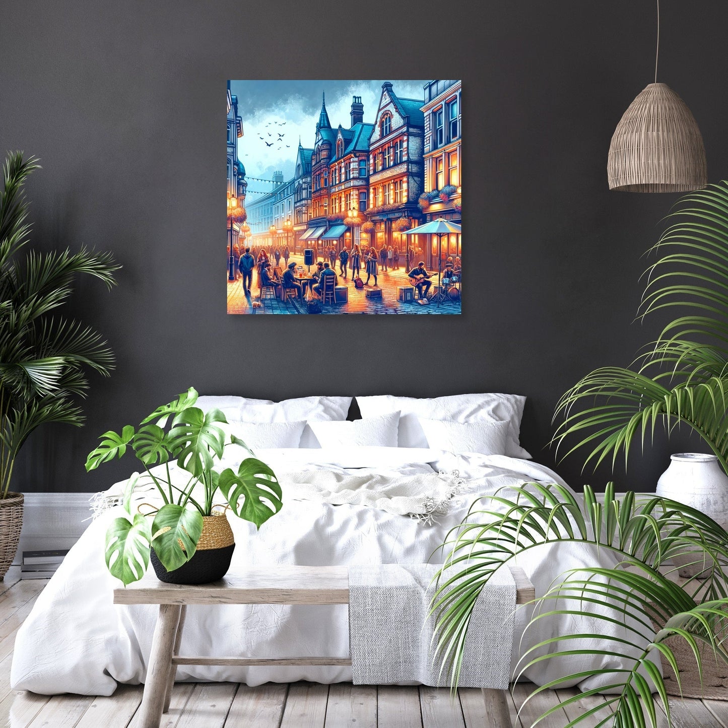 Cardiff Nightlife Canvas