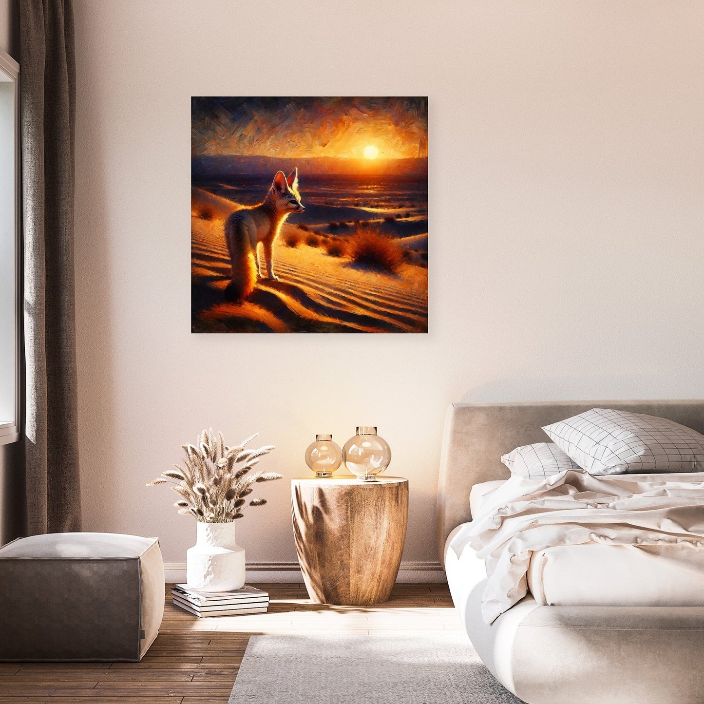 Desert Dusk Wanderer Canvas