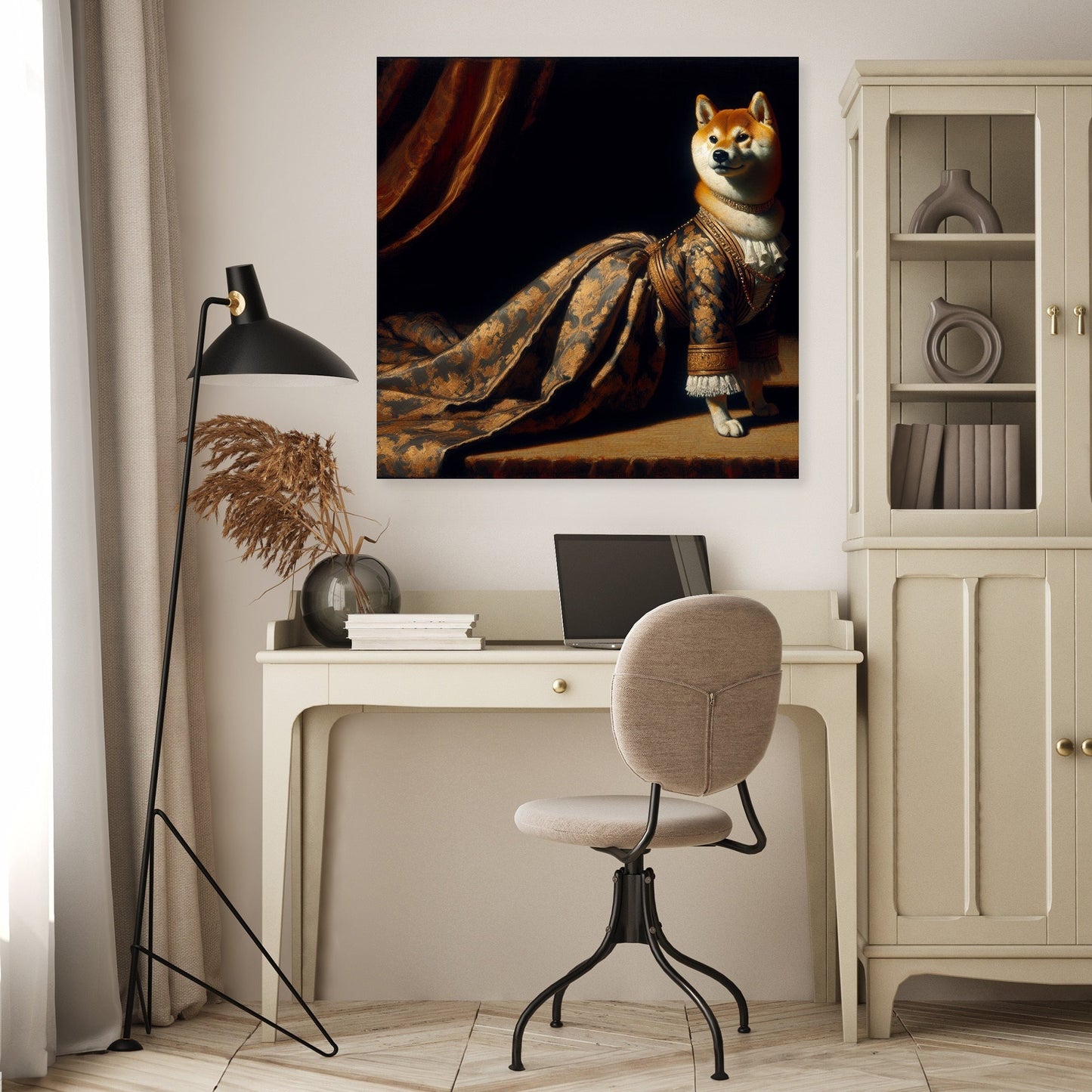 Regal Shiba Twilight Majesty Canvas