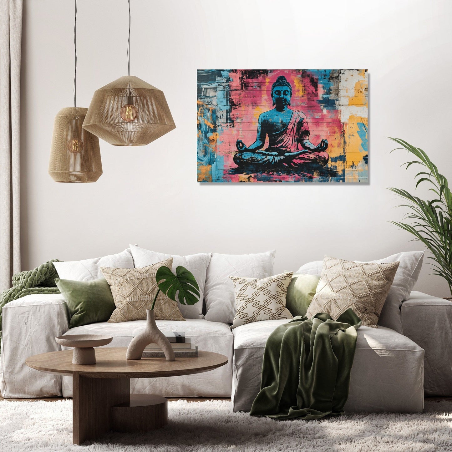 Meditation Graffiti Canvas