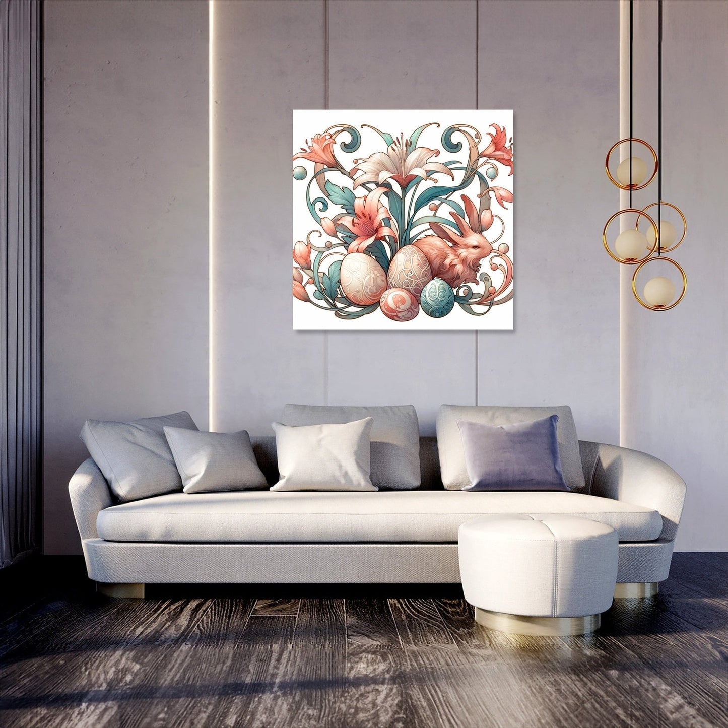 Nouveau Easter Whimsy Canvas