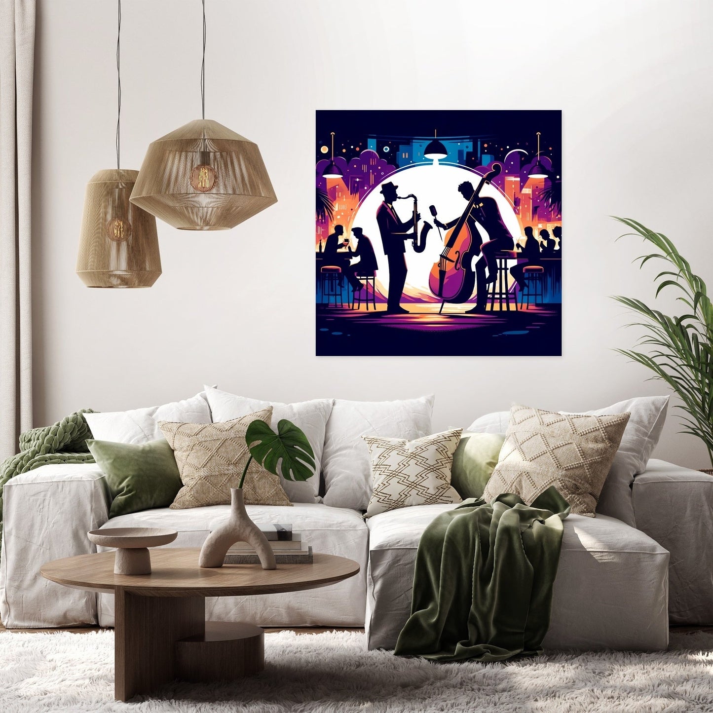 Midnight Jazz Rhythms Canvas