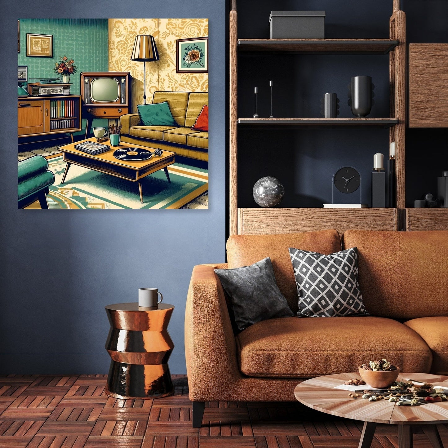 1950s Living Room Canvas