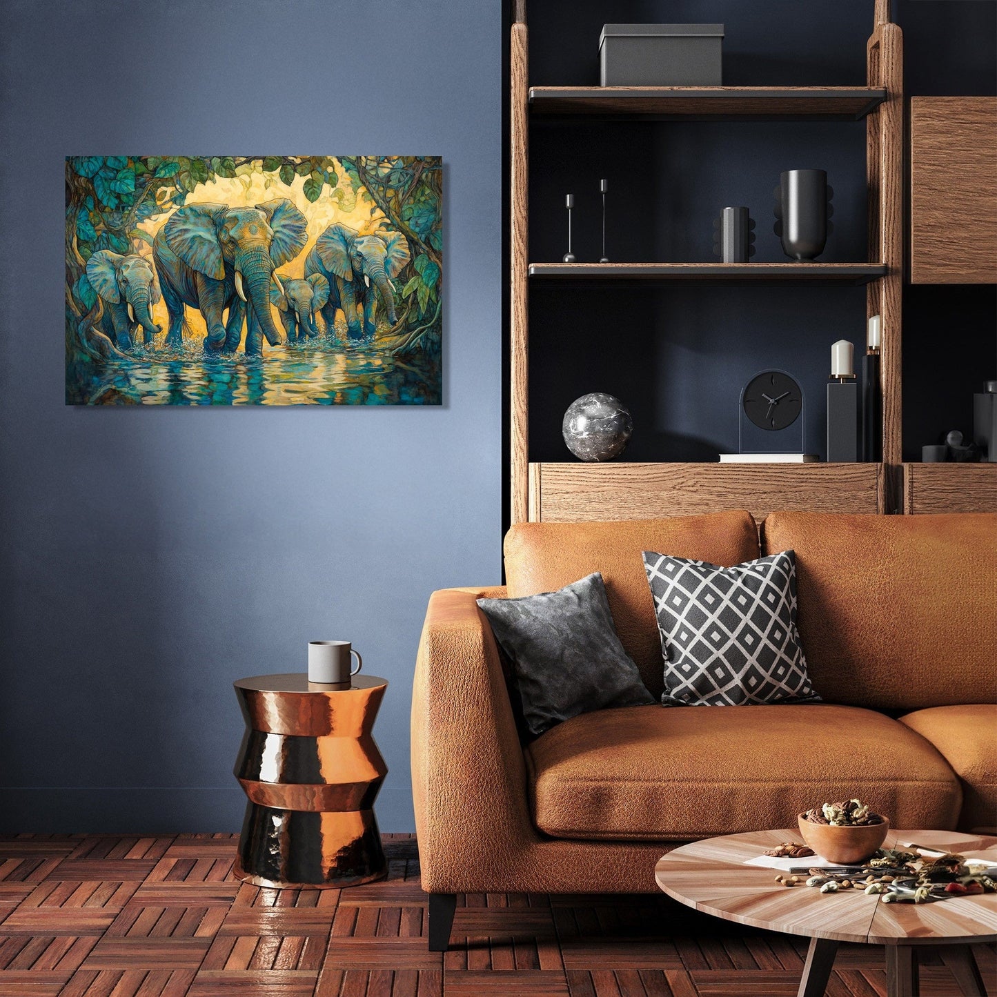 Elephant's River Reverie Canvas