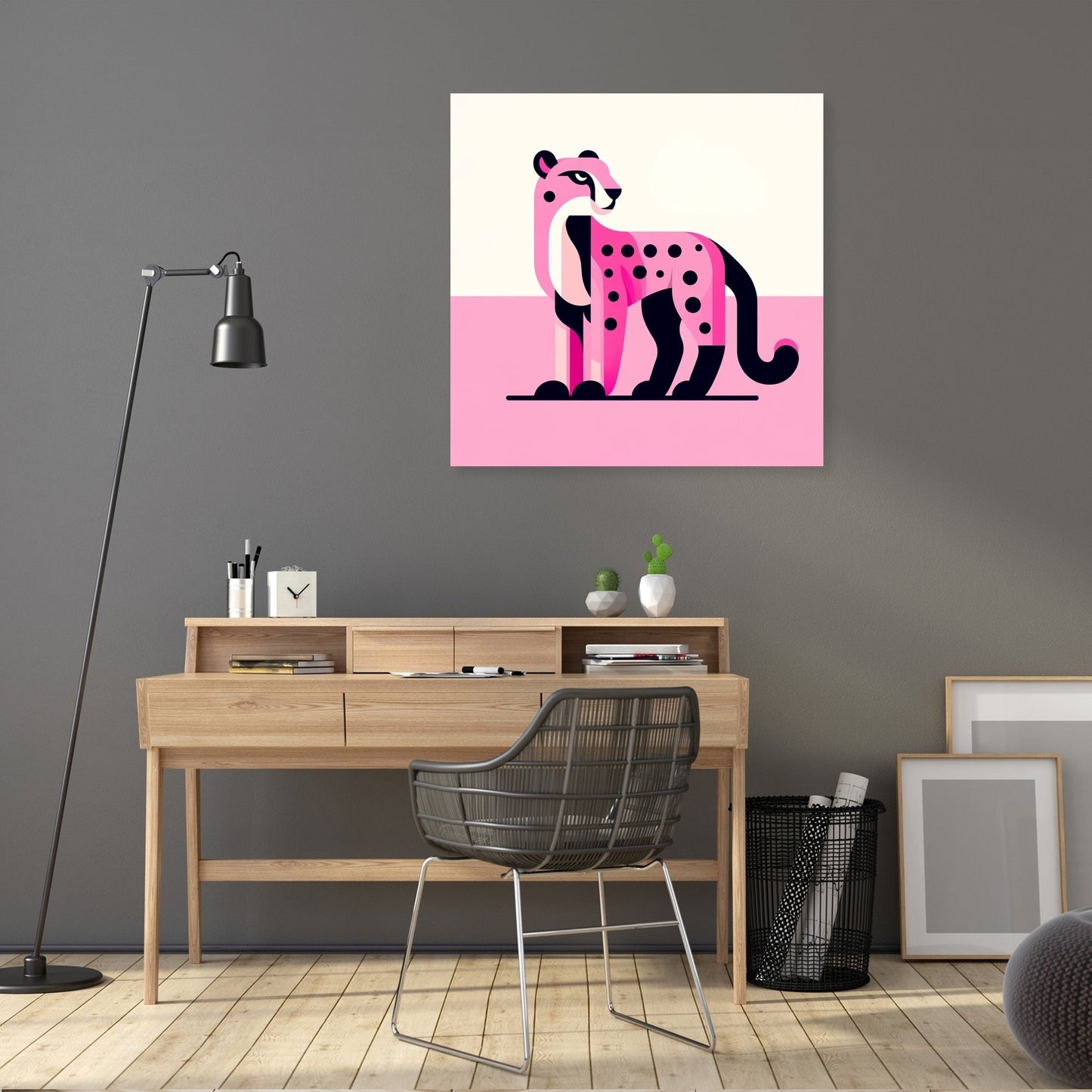 Pink Cheetah Charm Canvas