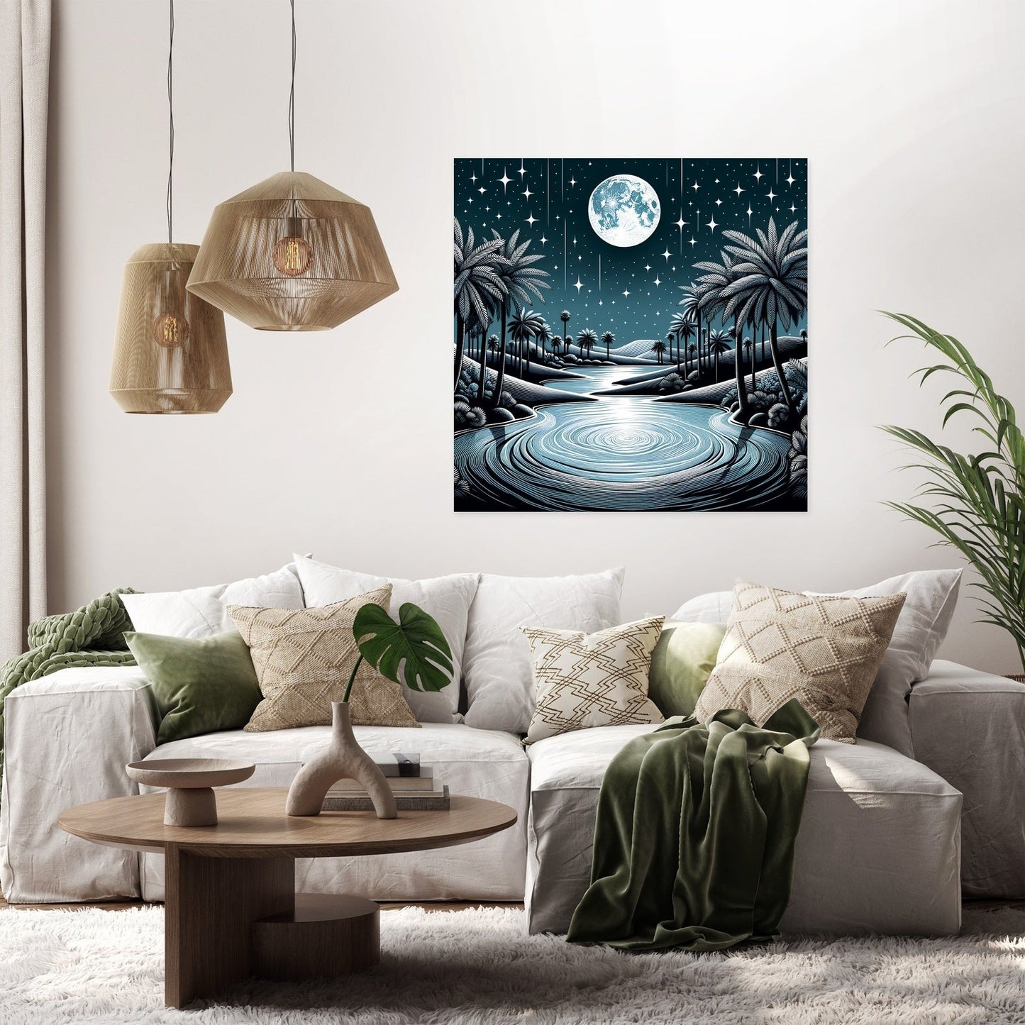 Midnight Oasis Serenade Canvas