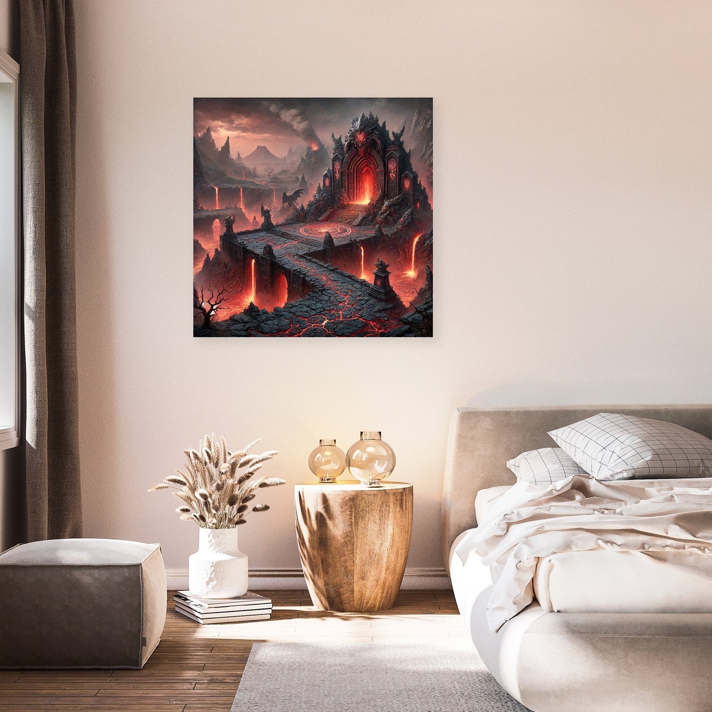 Volcanic Dragon Lair Canvas