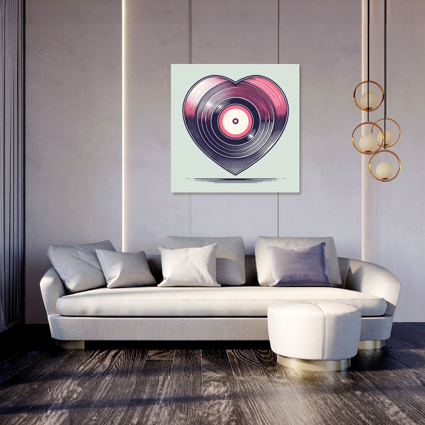 Retro Romance Canvas