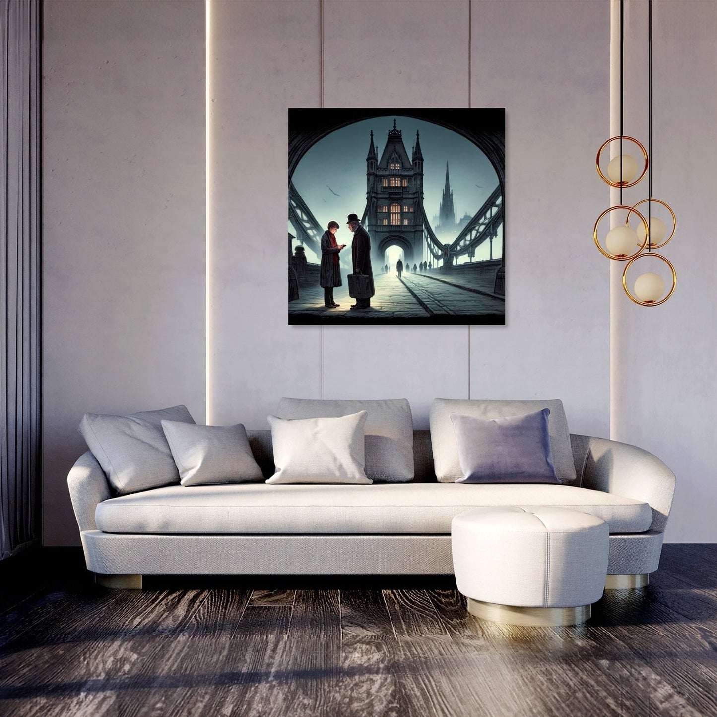 Whispered Secrets on London Bridge Canvas