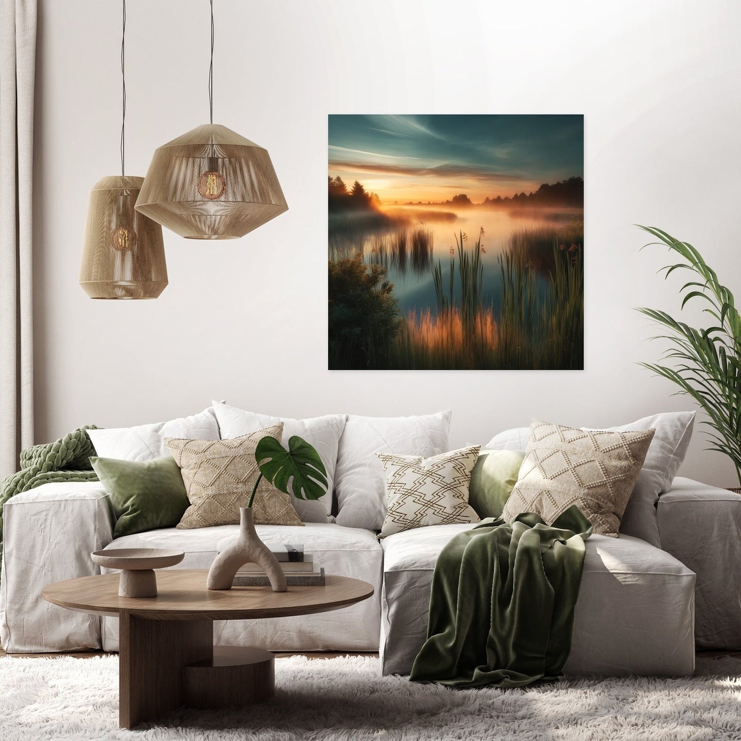 Dawn Wetlands Canvas