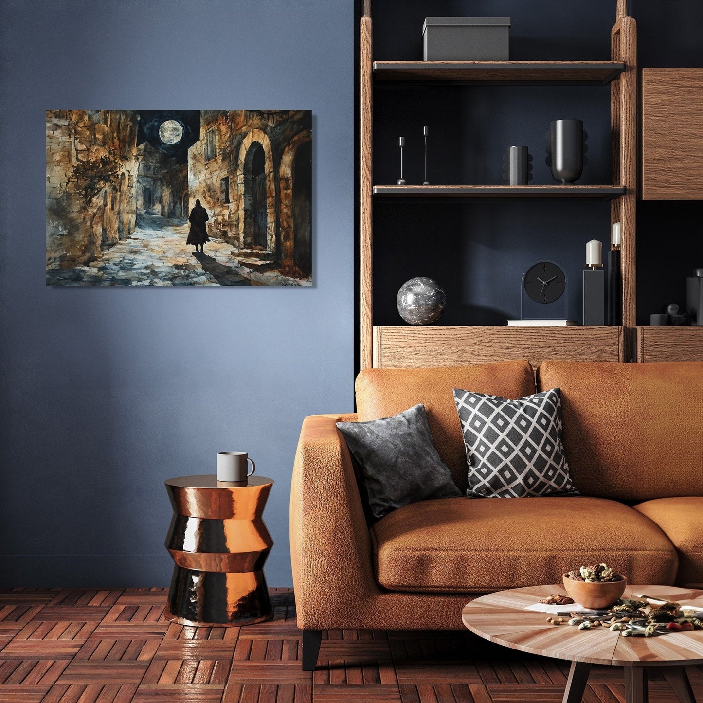 Moonlit Assassin Chase Canvas