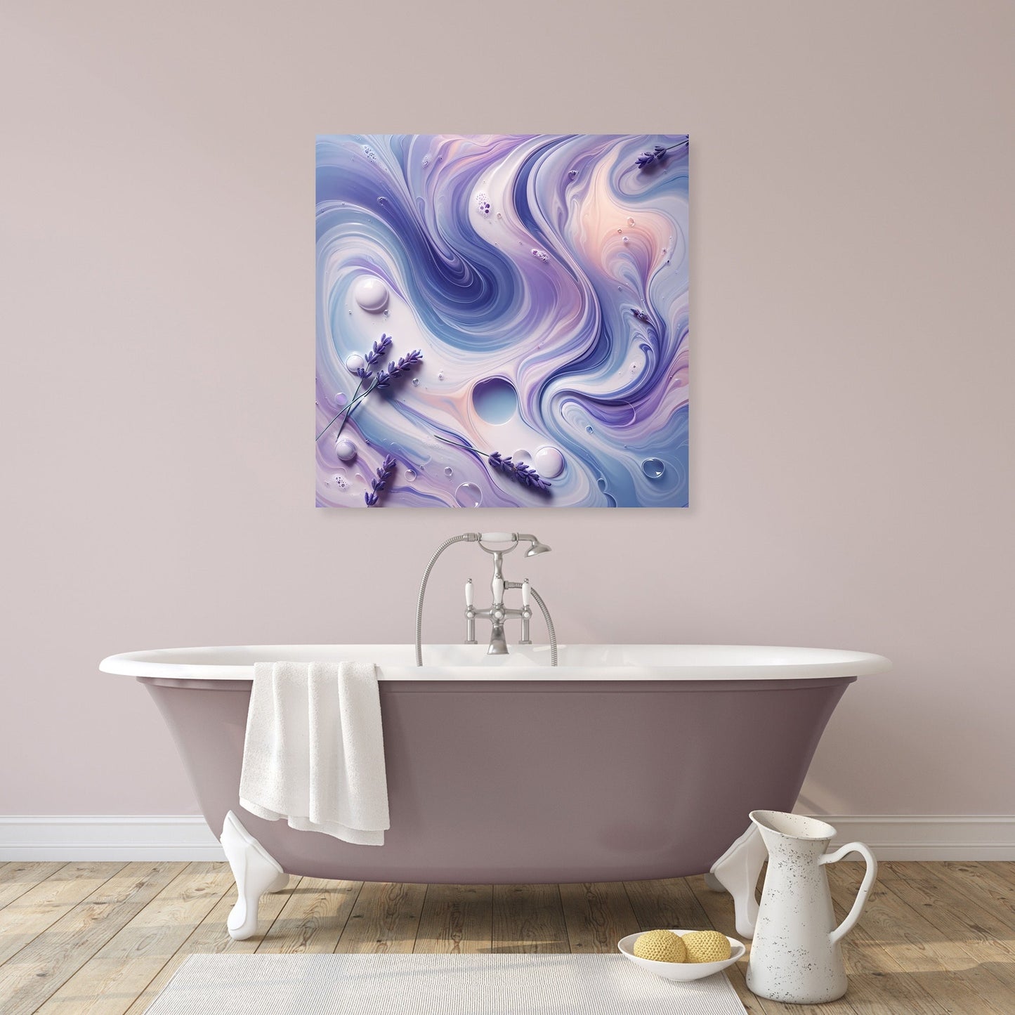 Lavender Bath Bliss Canvas