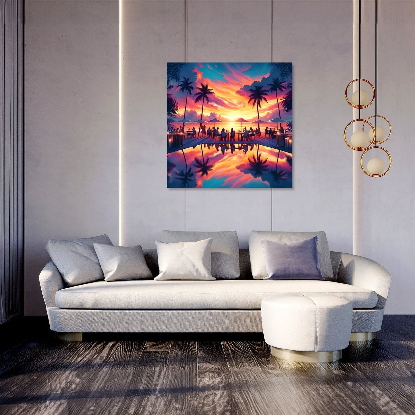 Summer Beach Bar Bliss Canvas