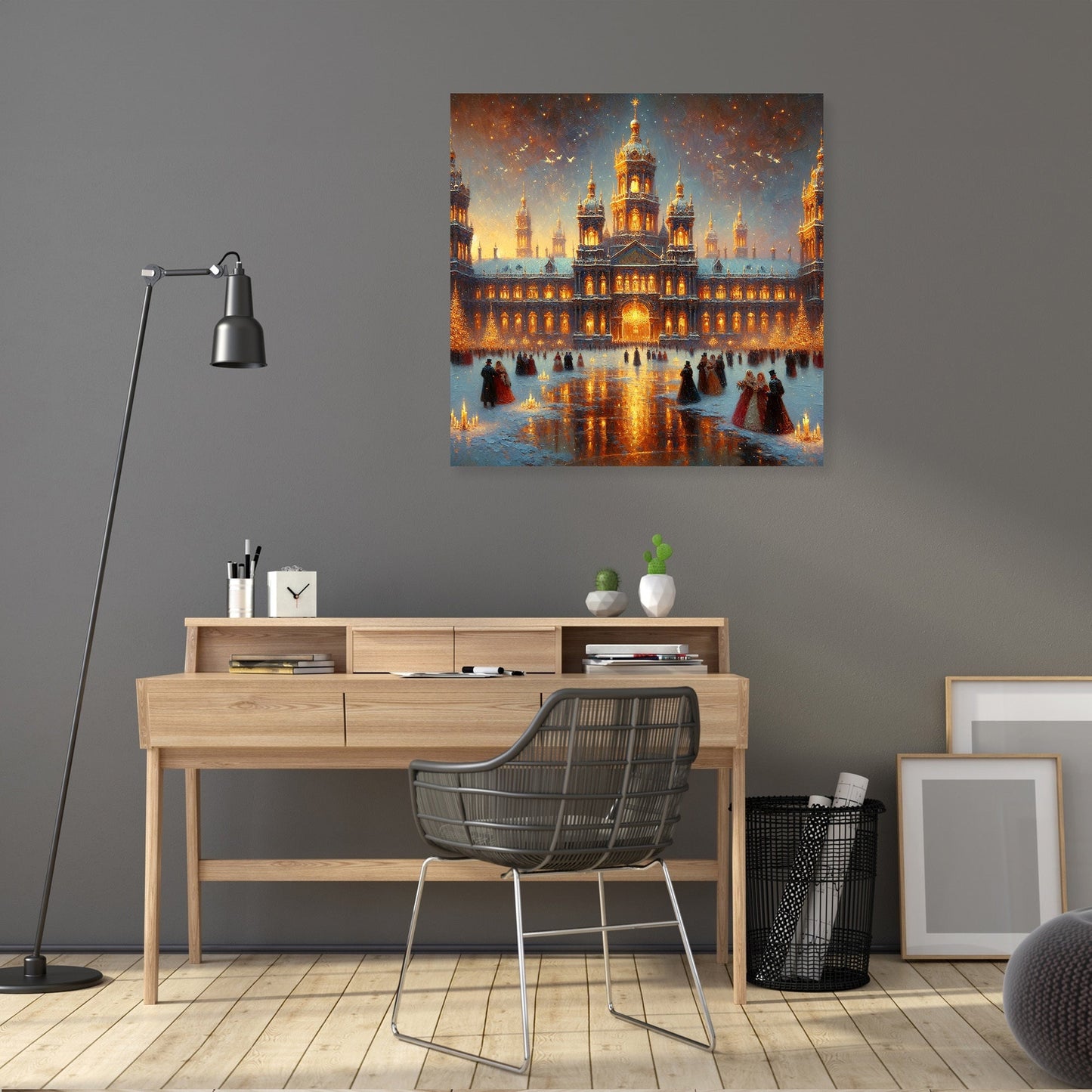 Enchanted Winter Palace Canvas