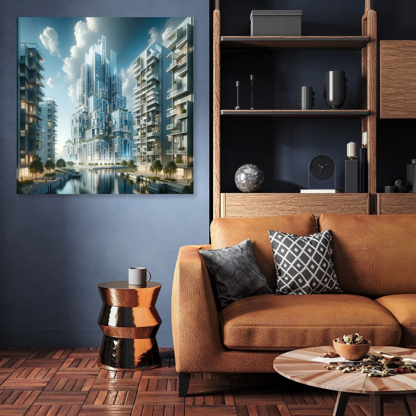 Future Skyline Canvas
