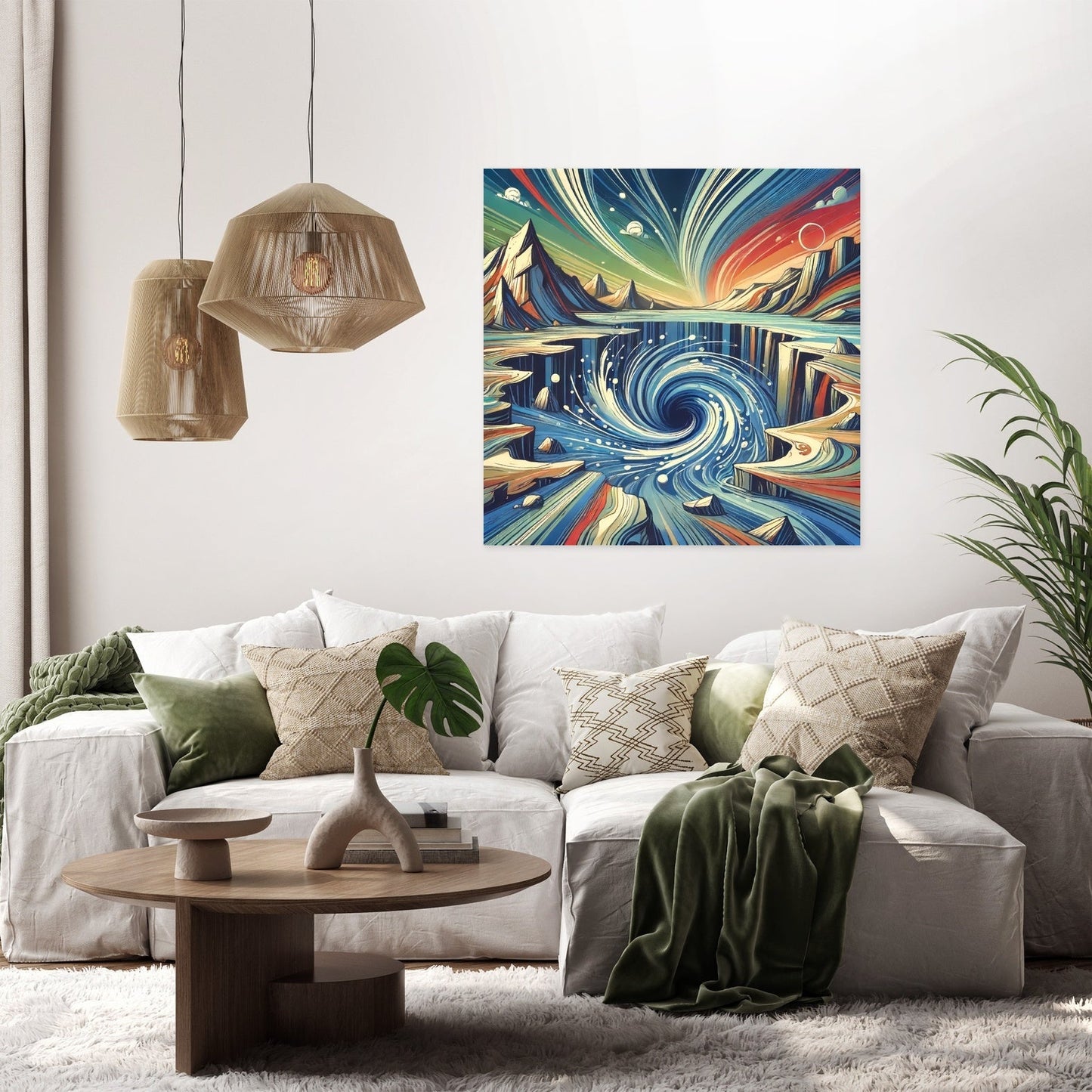 Oceanic Vortex Canvas