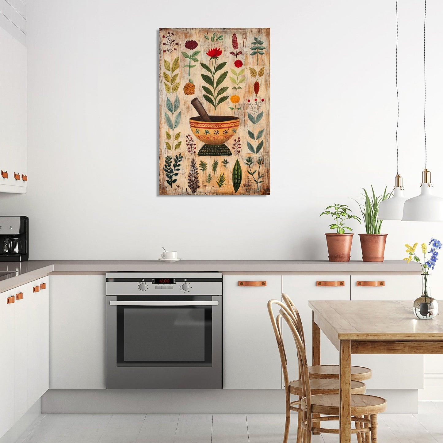 Folk Herbal Canvas