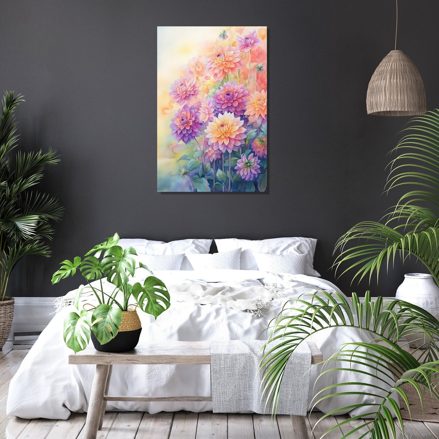 Dahlia Serenity Canvas