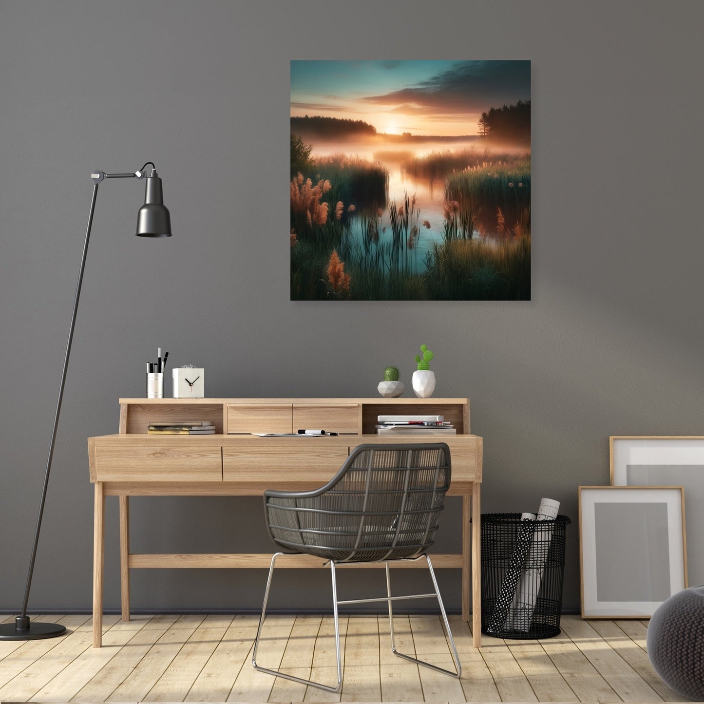 Dawn Wetlands Serenity Canvas