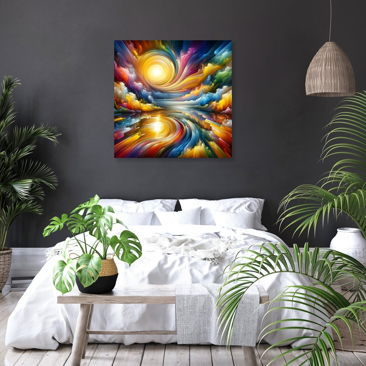 Prismatic Reflections Canvas