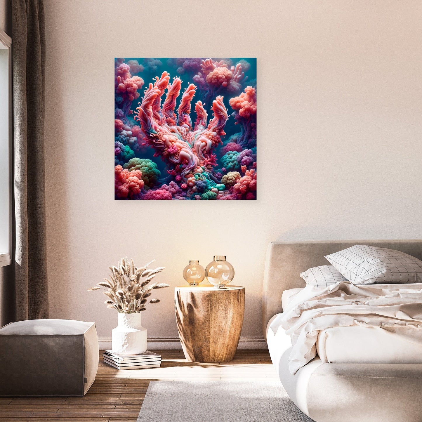 Coral Reverie Canvas