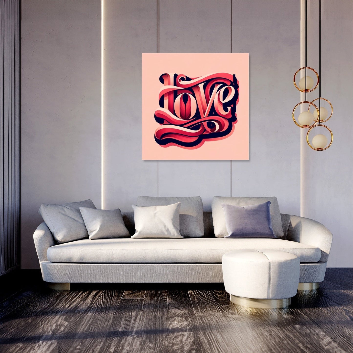 Typography Love Canvas