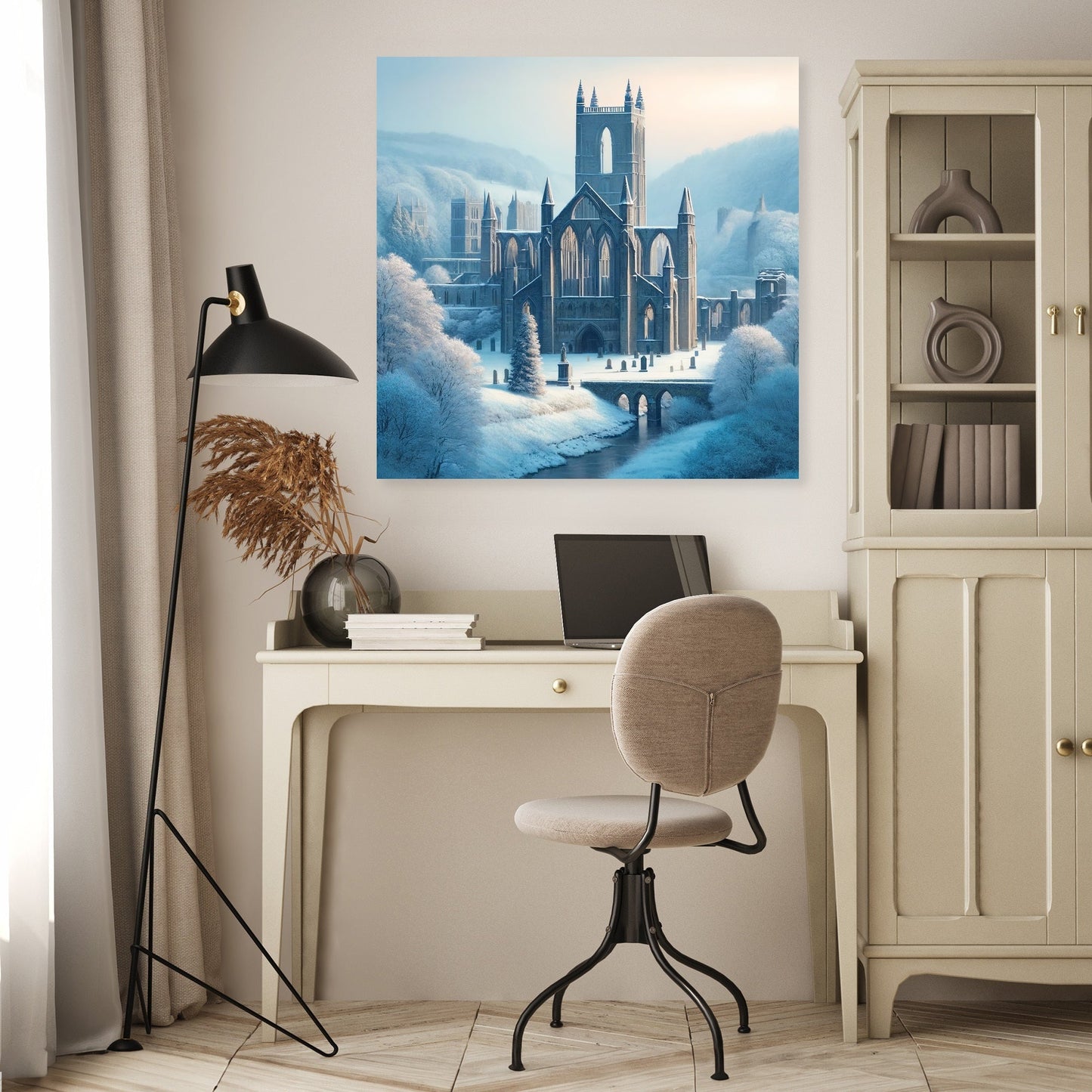 Winter at Bolton Abbey Canvas
