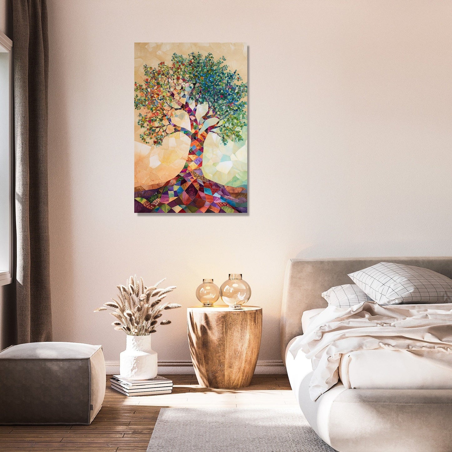 Geometric Tree of Life Canvas