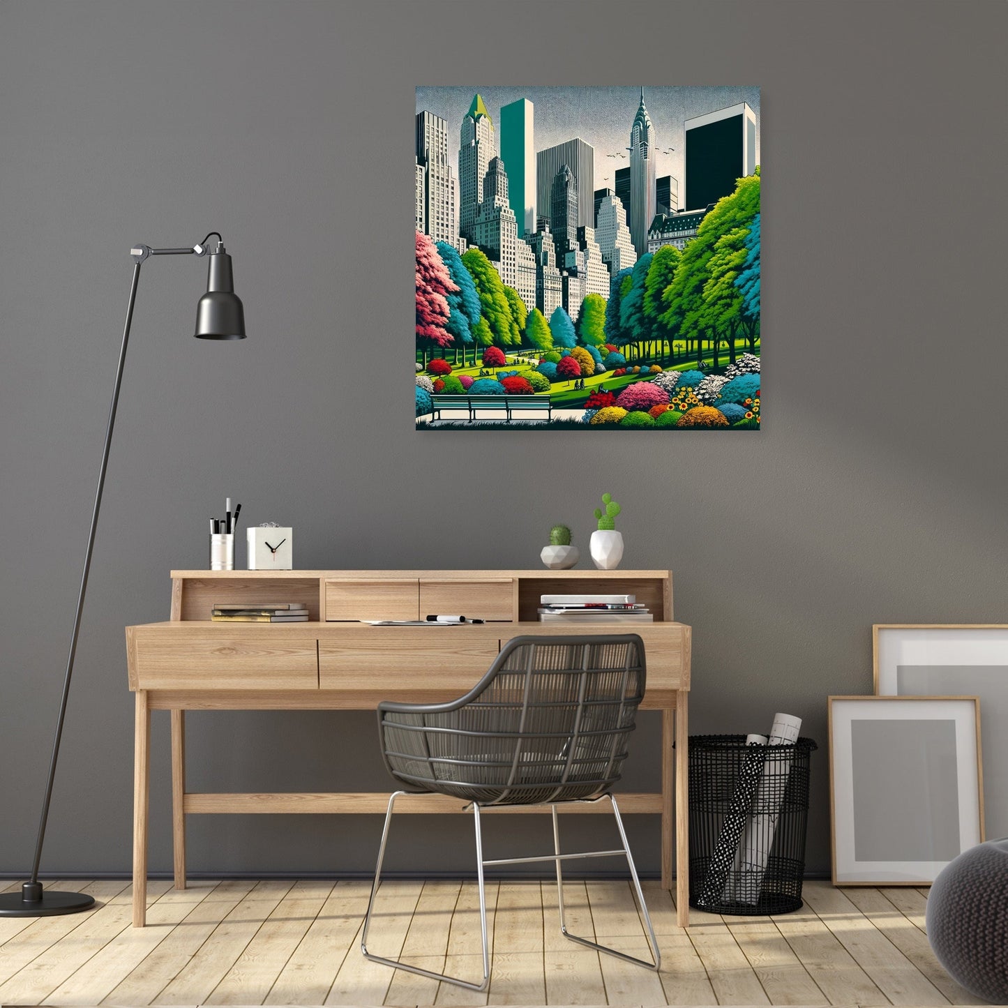 60s Urban Park Pop Canvas