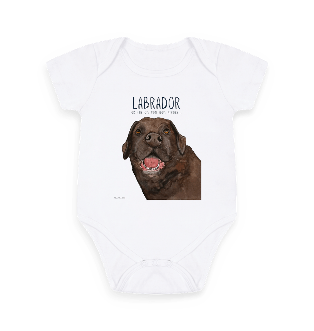 Tiny Tums & Big Crumbs – The Chocolate Labrador Bodysuit
