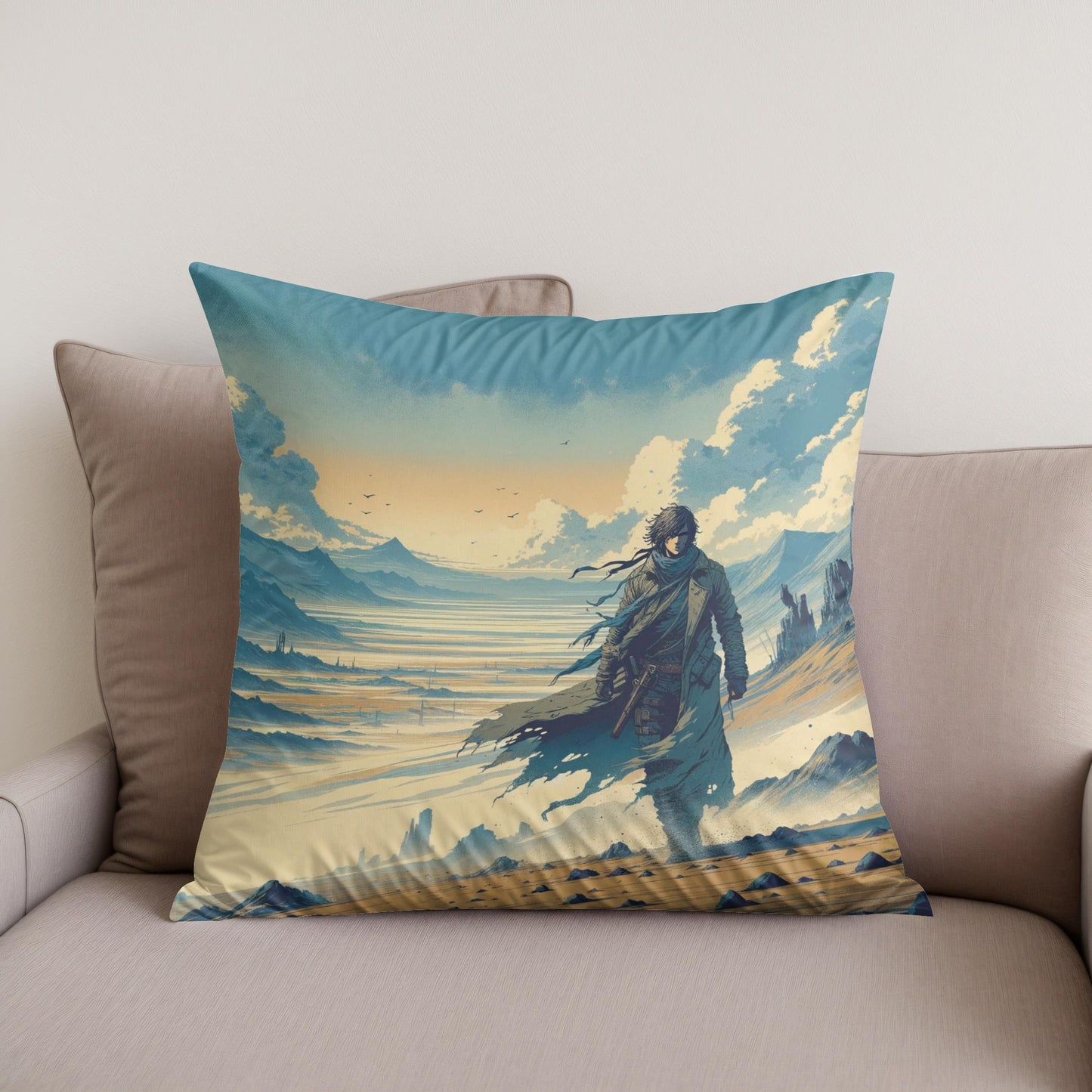 Wasteland Wanderer Cotton Cushion